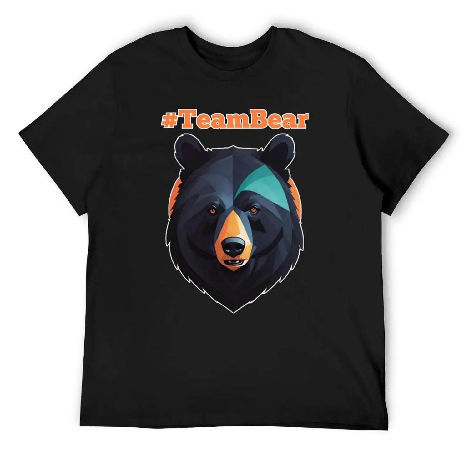 

Team Bear T-Shirt vintage quick drying Men s t-shirt XXXXXL чёрный