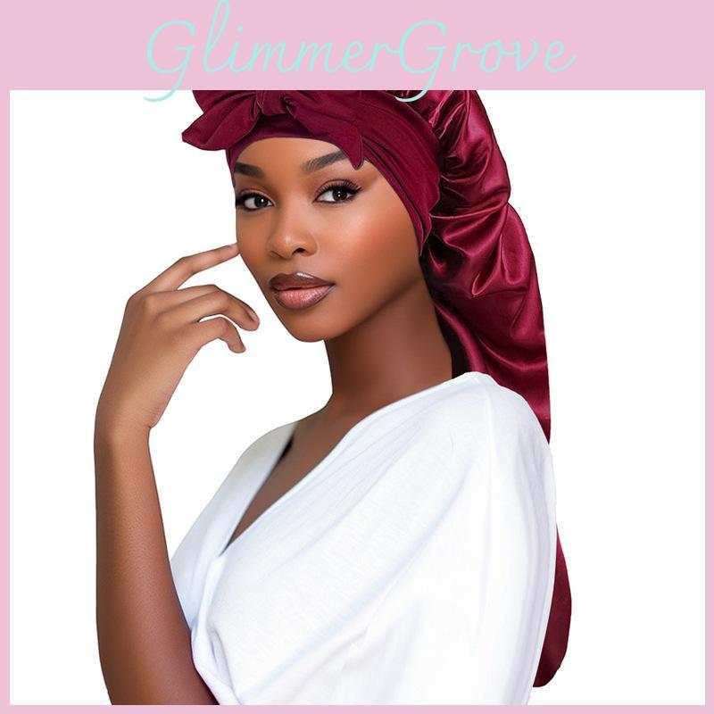 Poliesterowa czapka do spania z wiązaniami dla kobiet i mężczyzn letni komfort domowy