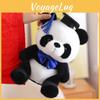 Plush Dr Panda Toy Stuffed Animal Doll Decoration Graduation Gift Memorial