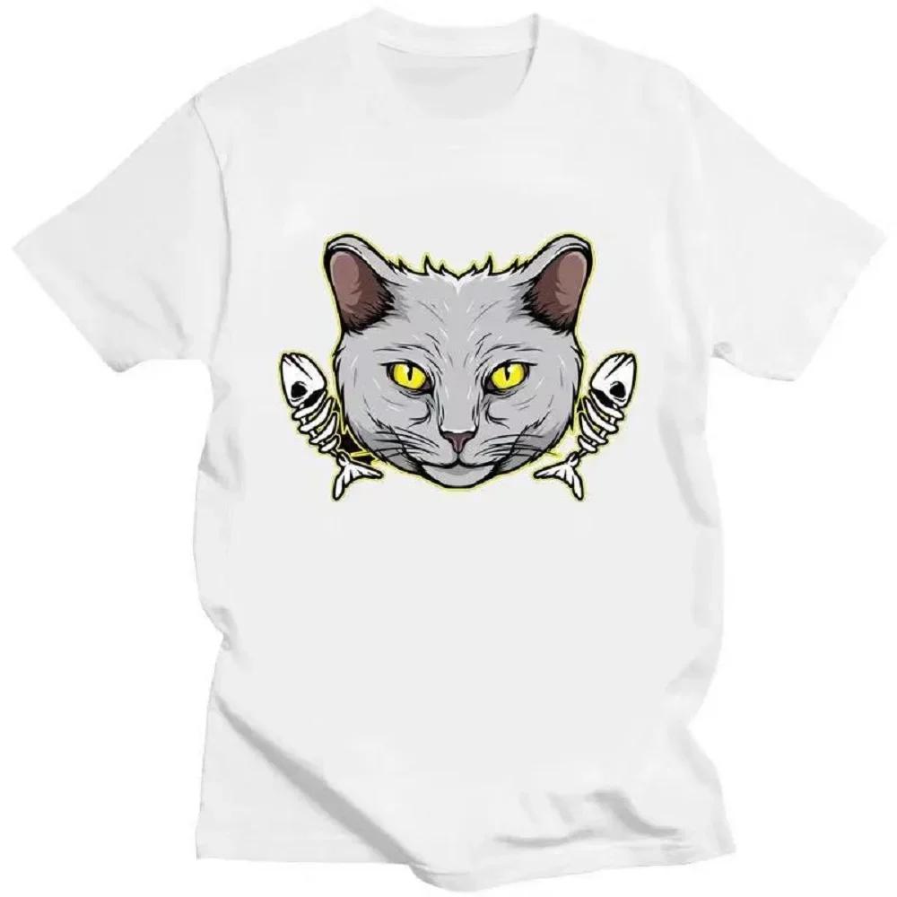 Steampunk Hipster Unisex Trend Shirt Short-sleev Tee Death Metal Sphynx Cat  Witchy Tops Fashion Gothic Tshirt