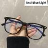 Anti Blue Light Oversized Myopia Glasses for Women Men Minus Eyeglasses Optical Prescription Nearsighted Eyewear Diopter 0~-6.0