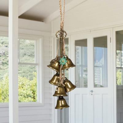 Dzwonek Czarownicy do Ochrony Klamka Dzwonek Wietrzny Czarownicy Dekor Wicca Drzwi