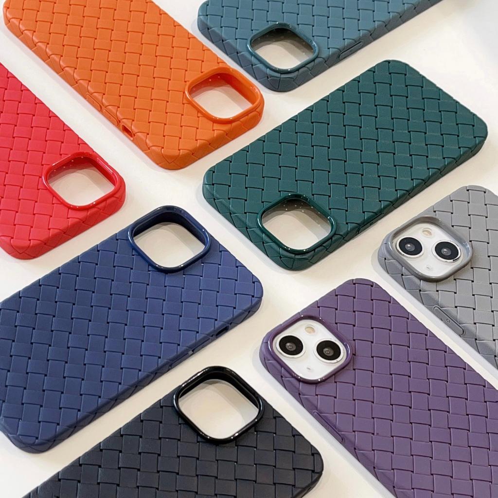 Applicabile alla custodia per cellulare iPhone17 14plus traspirante dissipazione del calore motivo intrecciato custodia protettiva in TPU Samsung S26Ultra