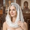 Catholic Bride Mantilla White Head Covering Elegant Lace Veil  Women