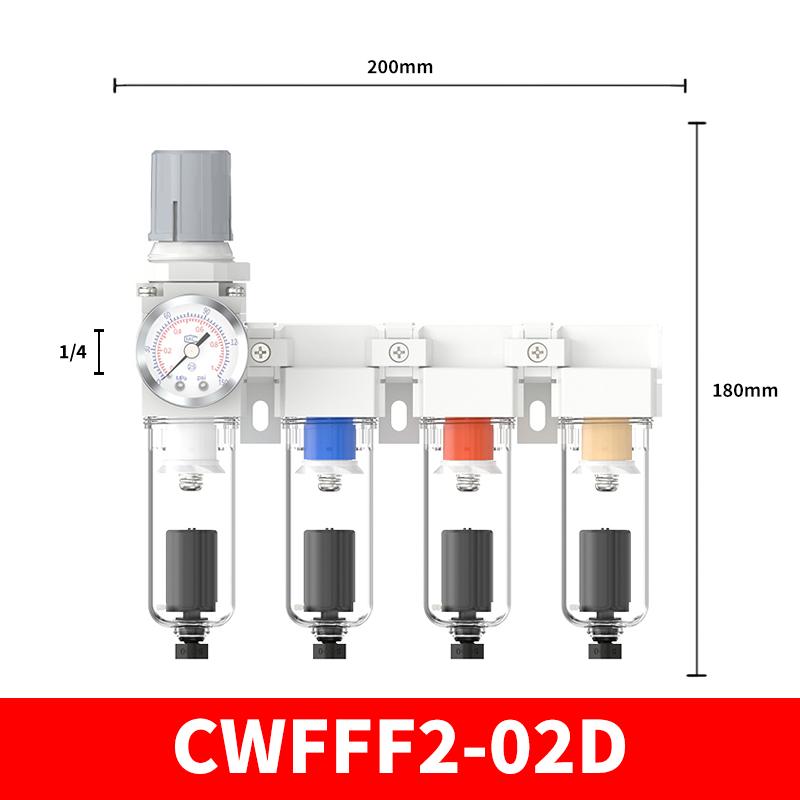 Painting Spray Gun Fitting 2-Way Connector Oil-Water Separator Air Compressor Precision Drying Filter Air Source Processor