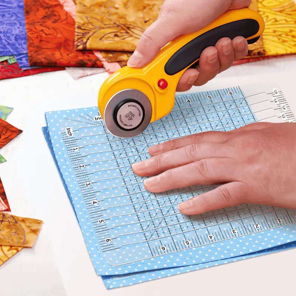 1pc DIY Sewing Pattern Ruler, Acrylic Irregular Patchwork Ruler, Quilting Template, Multifunction Transparent Splicing Ruler