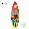 Wooden Surfboard Sign Hawaiian Wall Art, Tropical Beach Decor Sign, Summer Aloha Theme Hanging Plaque Durable for Living Room Kids Room, Coastal Ocean