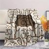 1Pc Bulldog Print Flannel Blanket, High quality Comfortable for All Seasons, Home Decor, Warmth and Comfort, Perfect for Christmas Gifts
