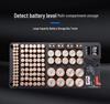 Battery Storage Rack with Tester - 116-Grid Lidless Organizer