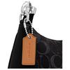 Coach Borsa a Spalla Media Teri Denim con Pelle Donna Nera CDE43-SVBK