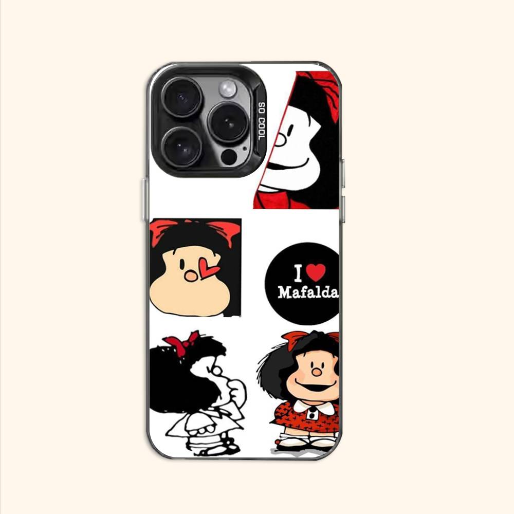 M-Mafaldaa Cute Character Phone Case For iPhone 17 16e 16 15 14 13 12 11 Pro Max X XR XS MAX Back Cover