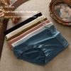 Plus-size Women's Spring and Summer Lace Ice Silk Cool and Comfortable Non-mark Pure Cotton Crotch High Waist Briefs