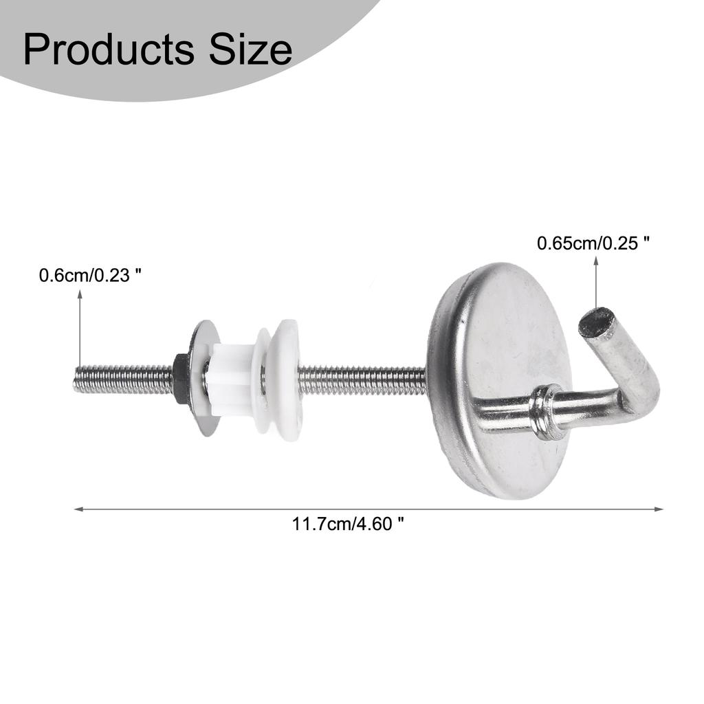 2Pcs Toilet Seat Hinge Adjustable Knob Toilet For Seat Hinge Toilet Seat Fix Fitting Stainless Steel With Mounting Accessory