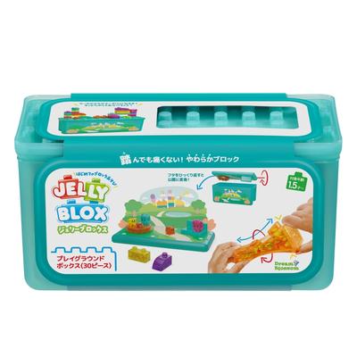 Jelly Blox Spielplatz-Box 30 Stück Neue Sensation! Weiche Bausteine Erste Bausteine Spiel Pädagogisches Spielzeug 939656 Originalprodukt