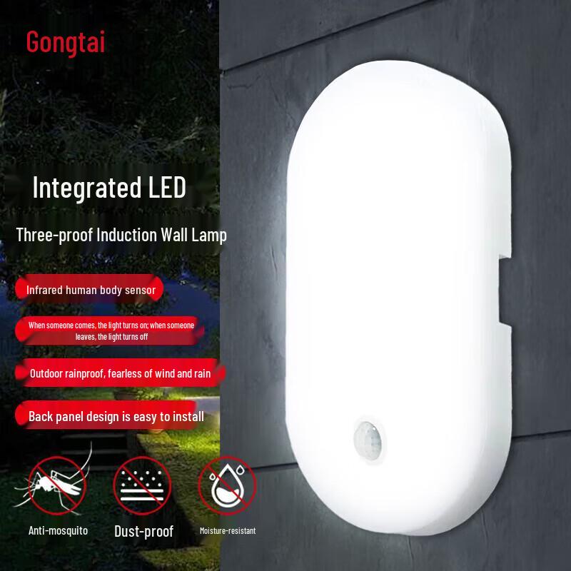 Gongtai LED Motion Sensor Outdoor Wall Light
