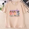God Is Still Writing Your Story Tshirt Casual Round Neck Print T Shirt Cotton Short Sleeve Unisex Tee Faith Graphic Tee Clothes