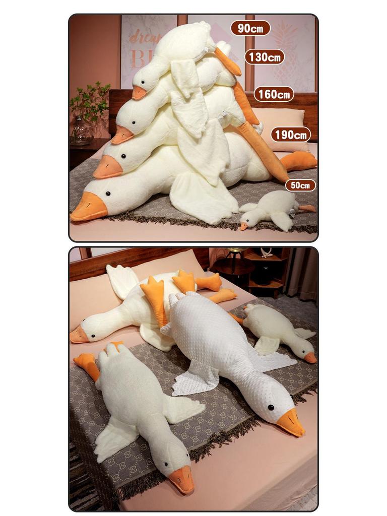 Plush Big White Goose Sleeping Pillow - Duck Toy Doll Birthday Gift