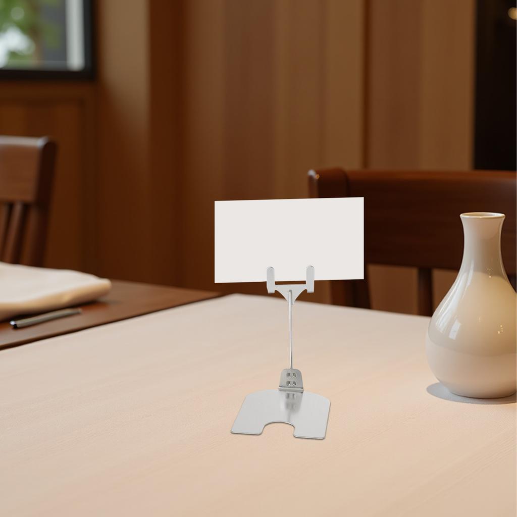 6Pcs Sturdy Retail Countertop Sign Holder Clips for Table Number Card Place Card Menu Pricing Display Bread Label Clip Holder