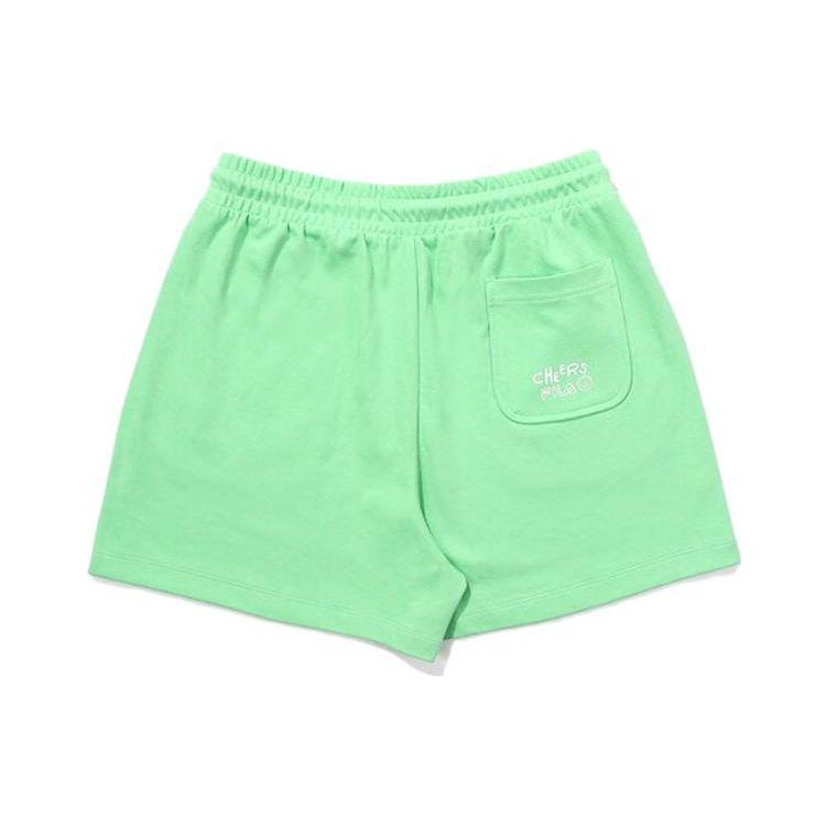Fila Fusion Letter Mid-Rise Straight Casual Shorts Women Shorts Green FS2TRF2A51F-AGR
