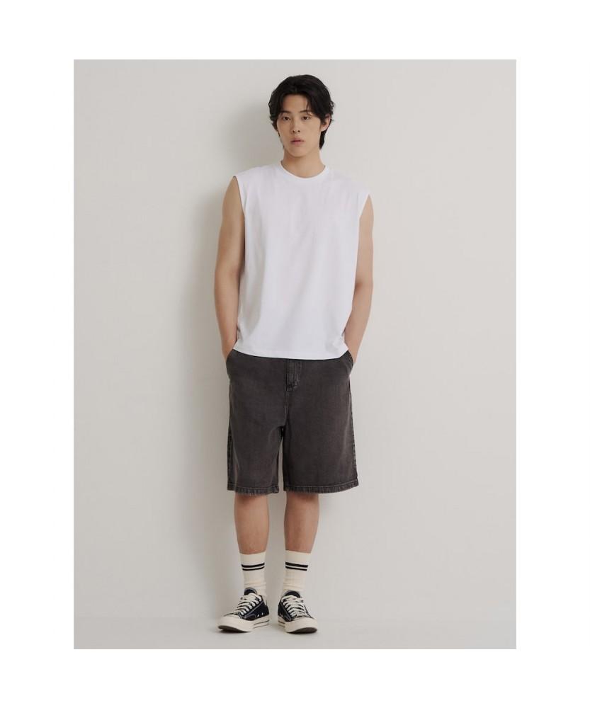 Binpolmen [Essential] Sleeveless T-Shirt White