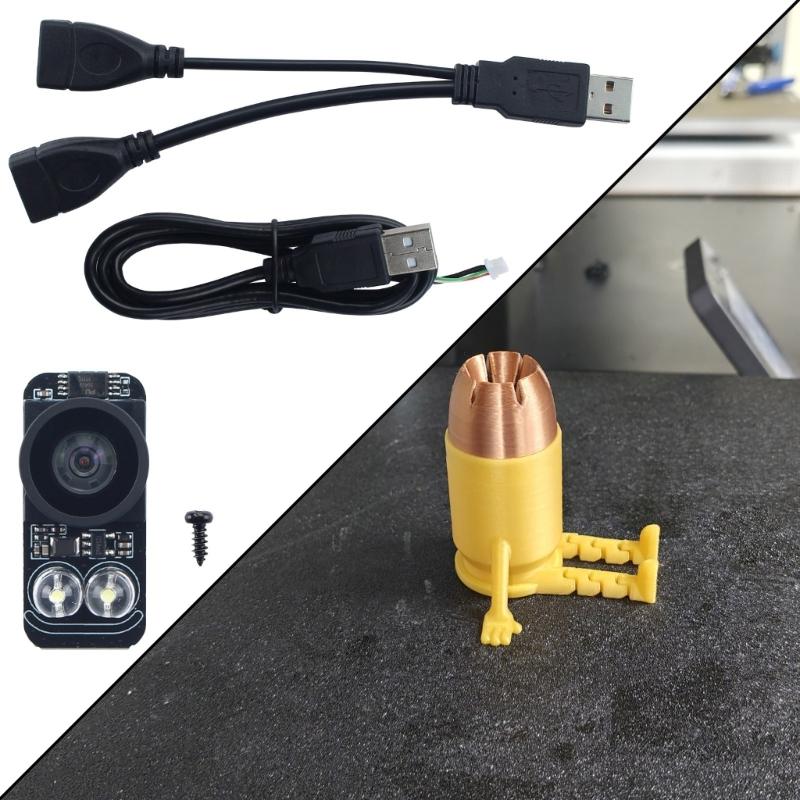 Clear 3D Printing Monitoring Camera Live Viewing Toolless Setups For K3C K3C K3M K3MC Models