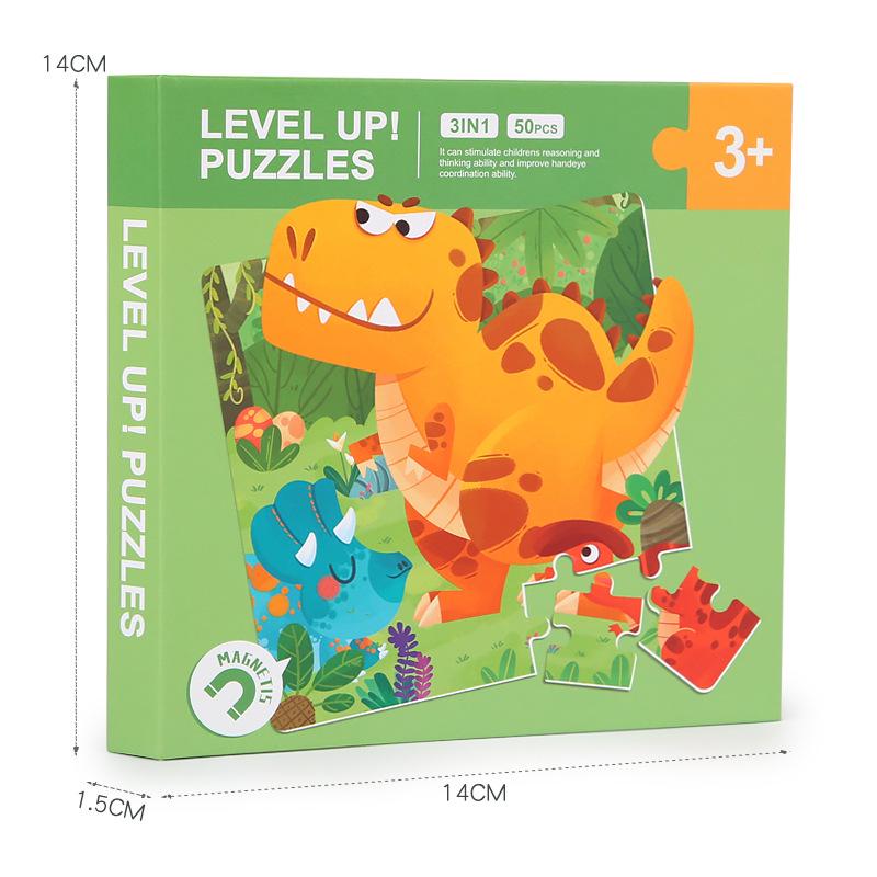 Advanced Magnetic Puzzle Board: 3-in-1 Early Childhood Educational Toy for 2-Year-Old Boys & Girls