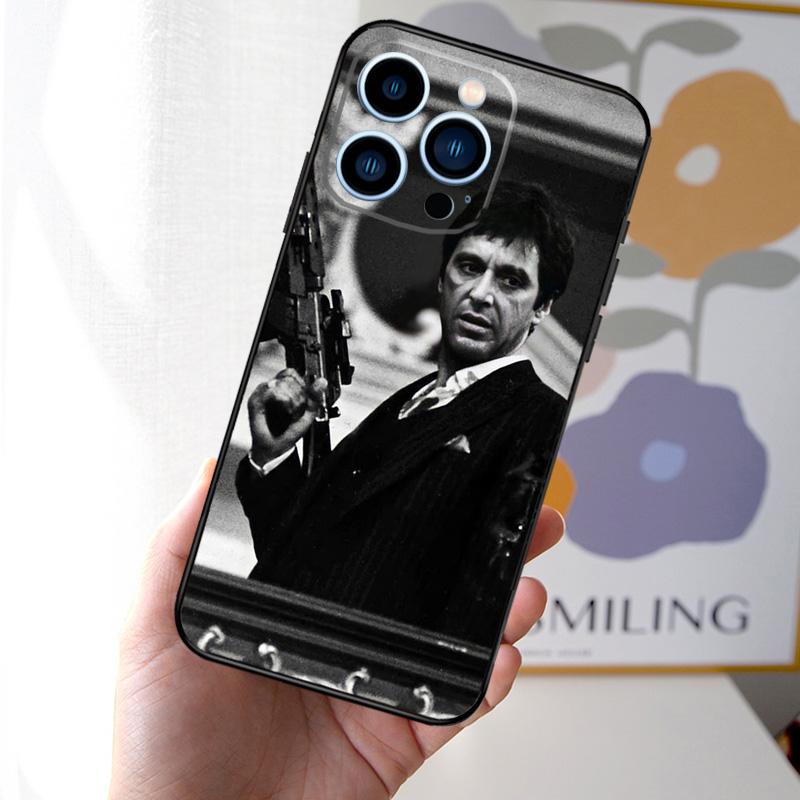 

Scarface Tony Montana Case For iPhone 16 15 14 13 12 11 Pro Max Mini XS X XR 7 8 14 16 15 Plus Back Cover Shell iPhone 15