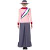 Smiffys Womens/Ladies Deluxe Victorian Suffragette Costume Set