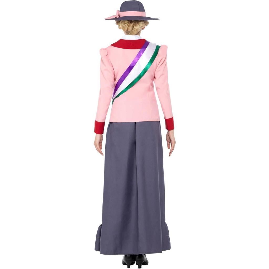 Smiffys Womens/Ladies Deluxe Victorian Suffragette Costume Set