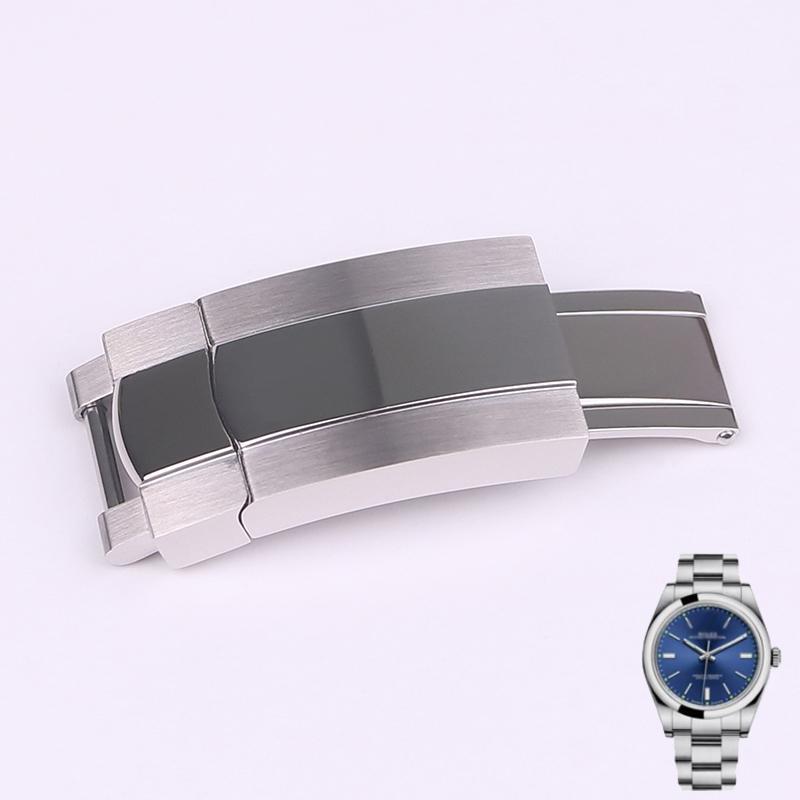Sklápěcí přezka z nerezové oceli 904 pro řemínek hodinek Rolex Submariner Oysterflex Daytona GMT Deployment Clasp 16mmX9mm