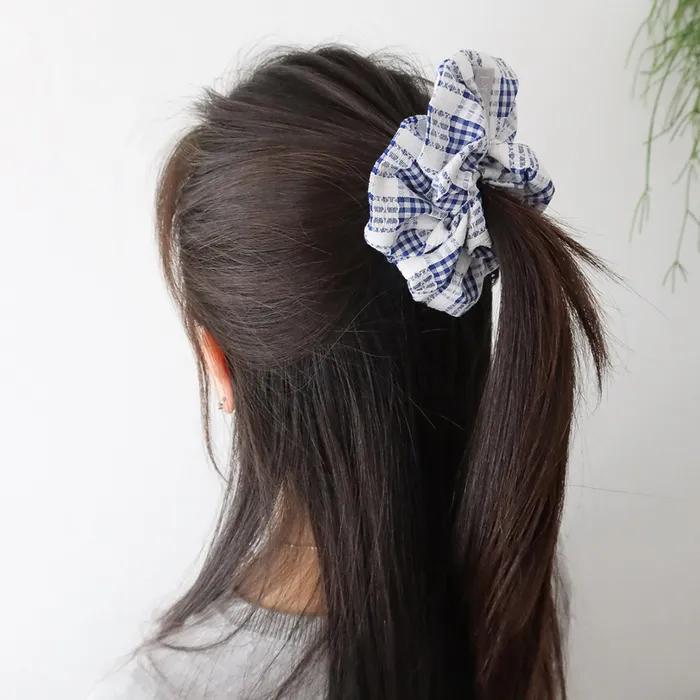 Baby Scrunchie Baby Scrunchie (check_blue Lace)