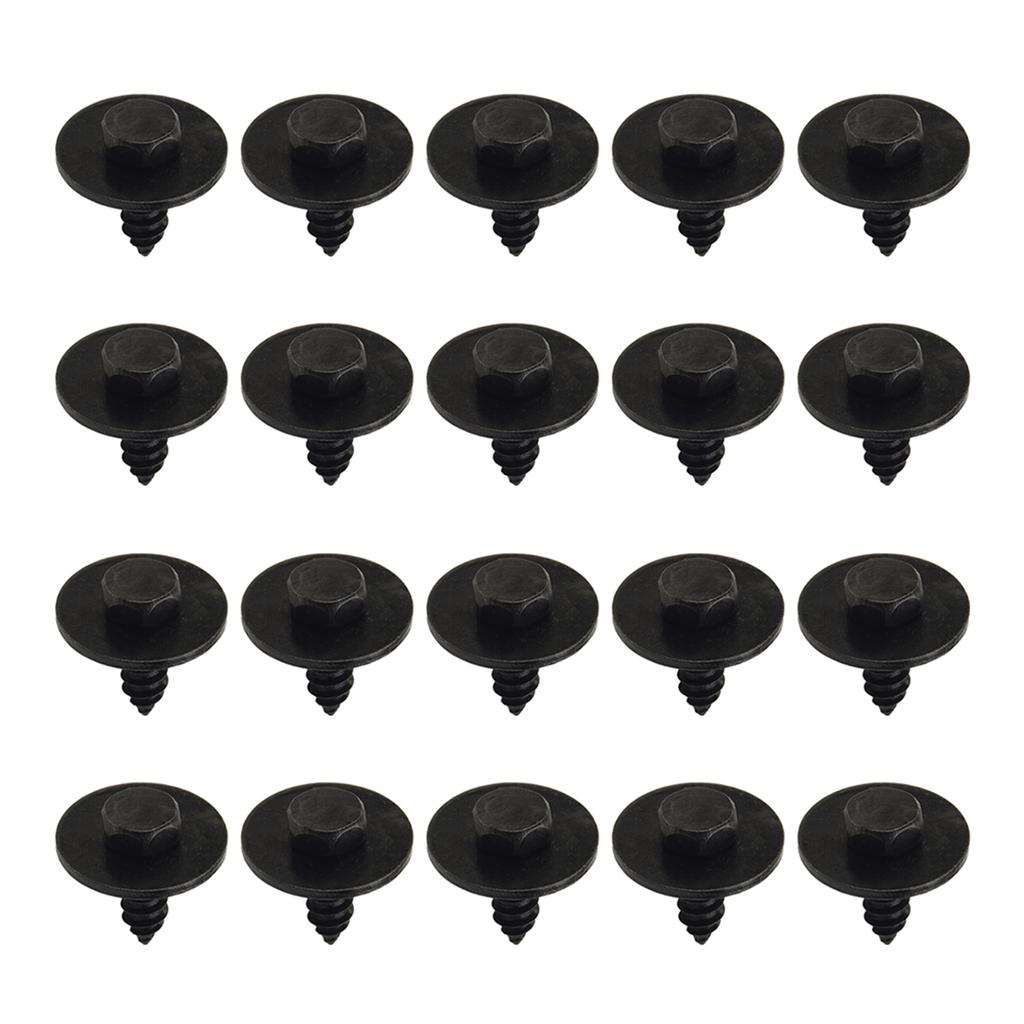 40Pcs 8mm Hex Bolt Head For BMW E81 E82 E88 E21 E32 F07 F11 R50 Z3 Chassis Engine Guard Metal Nut/Screw Washers U-Shape Clip