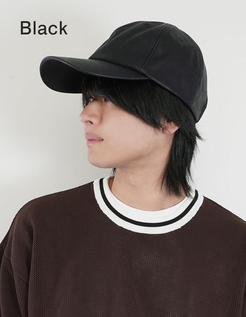 Cap Große Größe Hut Tiefe Kunstleder Cap UV-Schutz Standard Cap BIG Size Unisex Cap Street Mode Größe Verstellbare Größe [Loo&c] Herren [Kostenlos (56-59 cm)