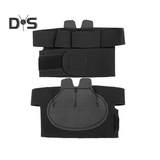 

1 пара мини-перчаток для поднятия тяжестей, регулируемые, дышащие, противоскользящие, для мужчин и женщин, защита ладоней, для тренировок в спортзале, фитнеса, спортивных тренировок, частичные гантели чёрный