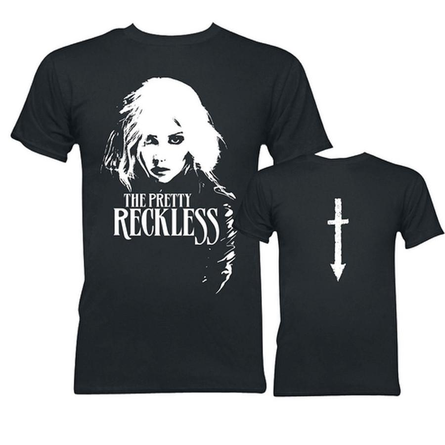VTG The Pretty Reckless band black 2 sides T-shirt 1F1847 XL
