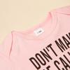 Cute & Comfy Cotton Short Sleeve Baby Jumpsuits With "DON'T MAKE ME CALL MY MIMI" Funny Print