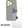 Phone Case - Khaki - for iPhone 14 Pro - Silicone + PC - Shockproof - Anti-slip Texture