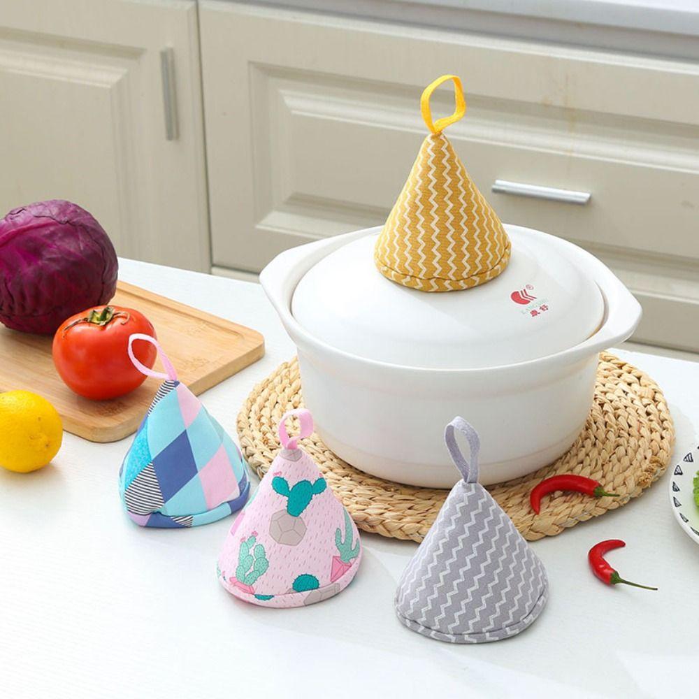 Cotton Anti-Scalding Pot Triangle Hat Cloth Cover Pot Holder Enamel Pot Pot Handle  Kitchen