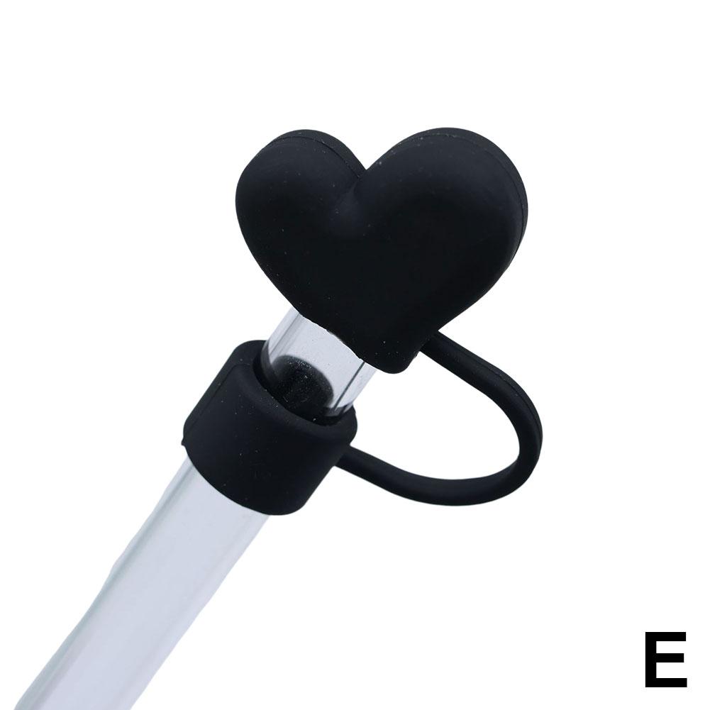 Love Straw Cover Cap Reusable Silicone Straw Toppers For Stanley Cup Leak-Proof Dust Proof Straws Cover For Tumbler Accesso L3V0