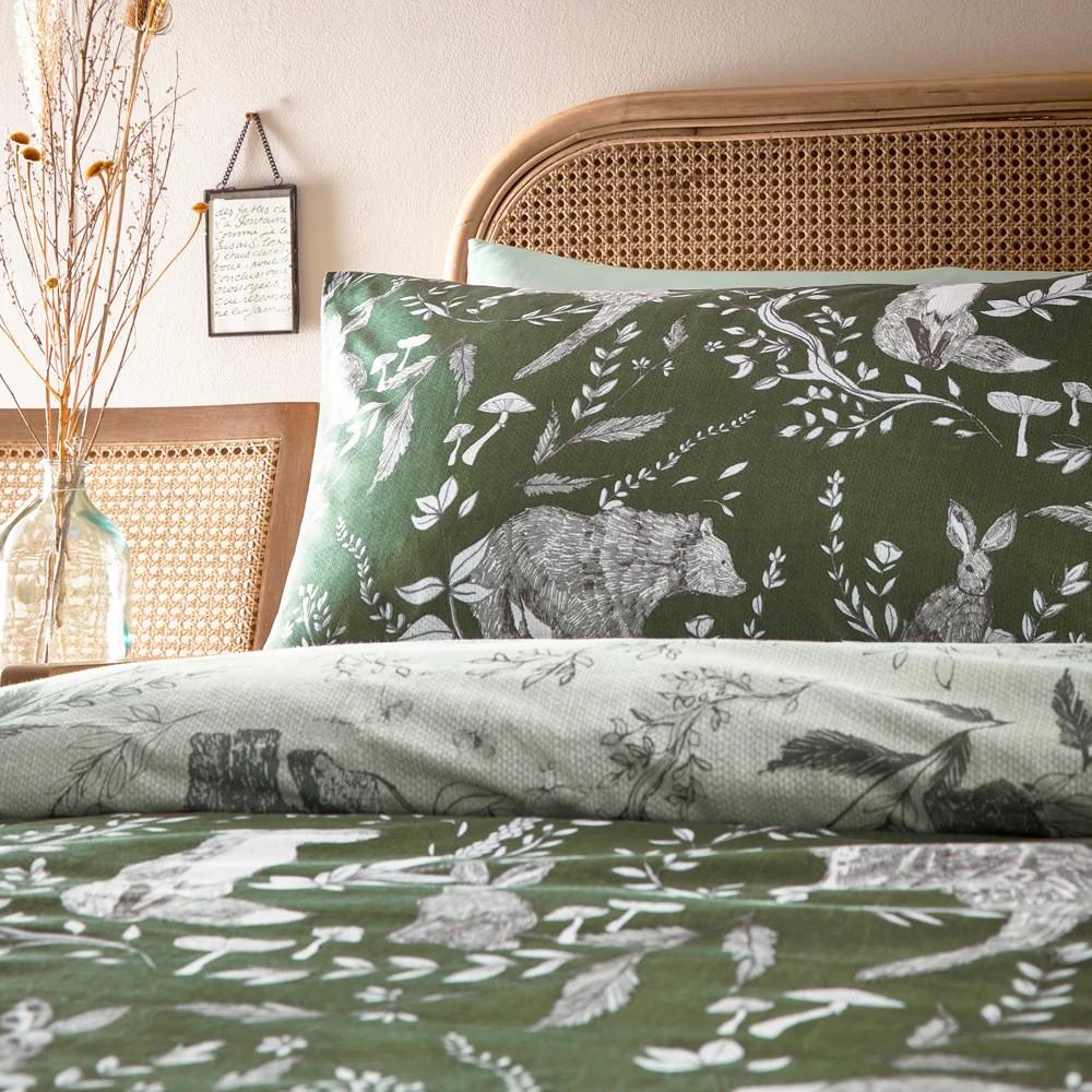 Furn Buckthorn Reversible Woodland Duvet Cover Set