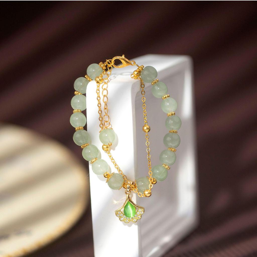Imitation Hetian Jade Bracelet - Women's Retro Design, Elegant & Durable, Perfect Gift for Girlfriends.