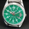 AUTOMATIC VINTAGE REFURBISHED SEIKO 5 JAPAN MENS GREEN DIAL WATCH a443993-1