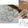 Elegant Korean 925 Sterling Silver Minimalist Ring For Women With Adjustable Open Design And Modern Aesthetic