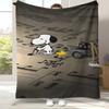 Cute Snoopy Dog Cartoon Flannel Blanket,Ultra Soft Warm Plush Throw for Home Bedroom Bed Sofa Cover Camping Picnic Gift