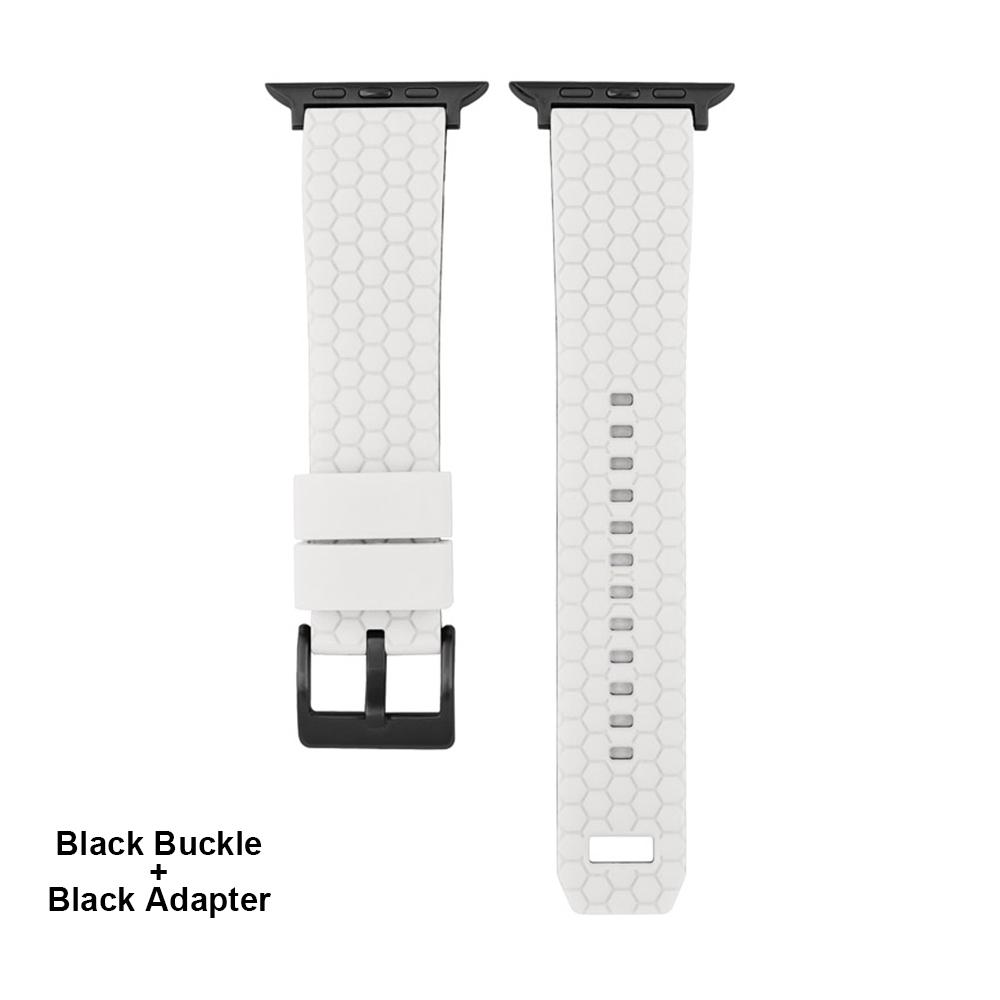 Honeycomb Texture Silicone Strap For Apple Watch Band 45mm 44mm 41mm 40mm 42mm Bracelet For iWatch Series 7 6 SE 5 4 3 Watchband