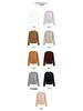 Women's 2025 Merino Wool Ribbed Crew Neck Pullover, Long Sleeve Base Layer for Autumn/Winter
