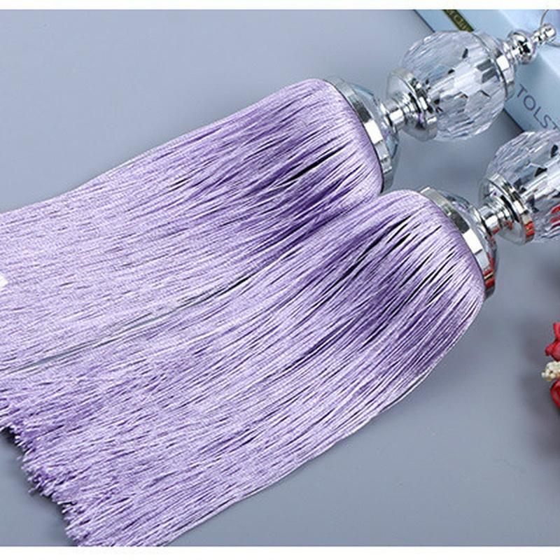 2PCS/Pair Curtain Tiebacks Tassel Beaded Ball Window Strap Home Decor  Curtain Clips Curtain Buckle