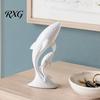 Ceramic Style Whale Ornament 3D Printed Ornaments, Mother And Child Figurines, Decorative Figurine for Office Modern Minimalist Double Sculpture Home
