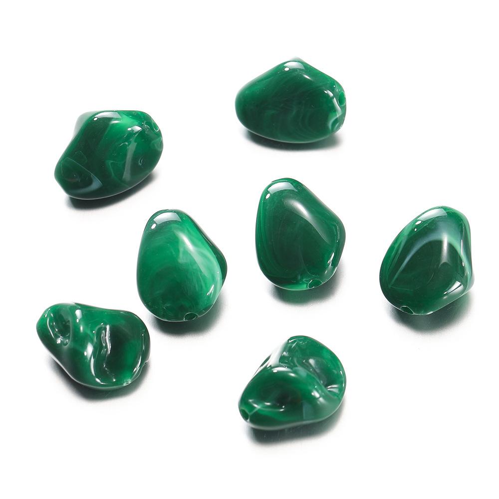 TX101 10pcs Irregular Beads Acrylic Imitation Stone Spacer Charm Bead DIY Bracelet Necklace Jewelry Accessories Handmade