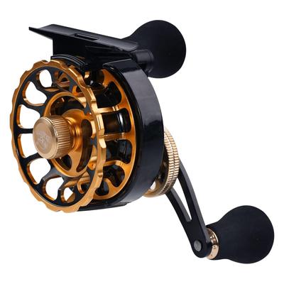 Raft Fishing Reel, Black Porgy Reel, Drop Casting, Left/Right-Handed Reel, 3.6:1 Gear Ratio, 6+1BB, Rock Fishing, Ice Fishing, Max Drag Force 5kg